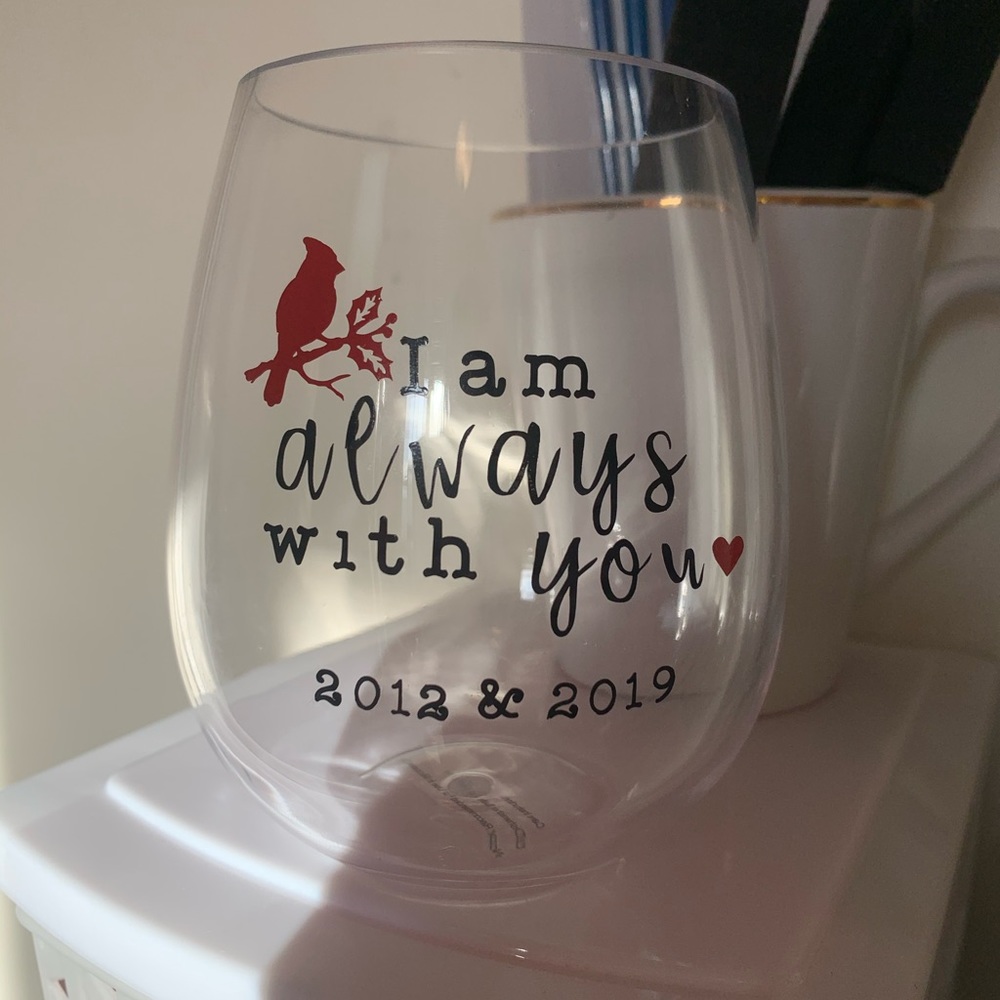 Custom Cardinal Wine Glass